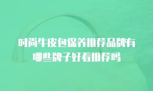时尚牛皮包保养推荐品牌有哪些牌子好看推荐吗