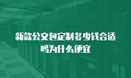 新款公文包定制多少钱合适吗为什么便宜