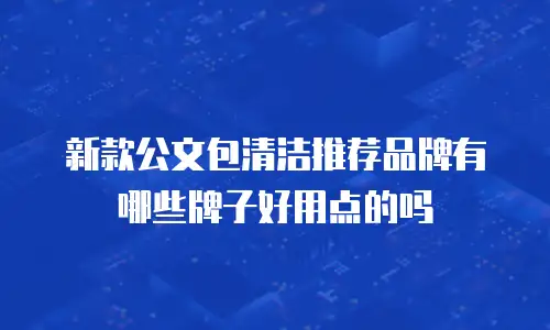 新款公文包清洁推荐品牌有哪些牌子好用点的吗