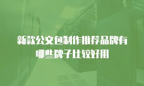 新款公文包制作推荐品牌有哪些牌子比较好用