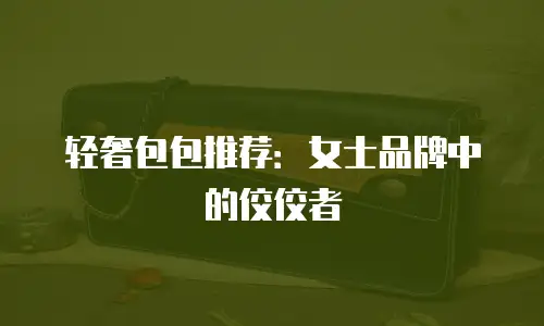轻奢包包推荐：女士品牌中的佼佼者