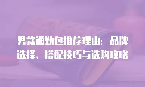 男款通勤包推荐理由：品牌选择、搭配技巧与选购攻略