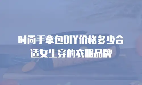 时尚手拿包DIY价格多少合适女生穿的衣服品牌