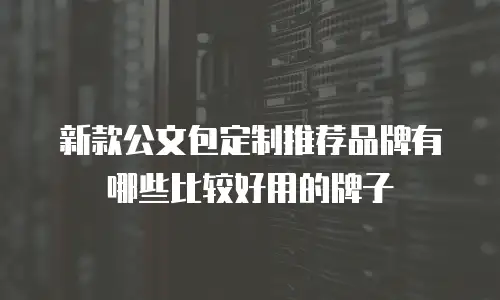 新款公文包定制推荐品牌有哪些比较好用的牌子
