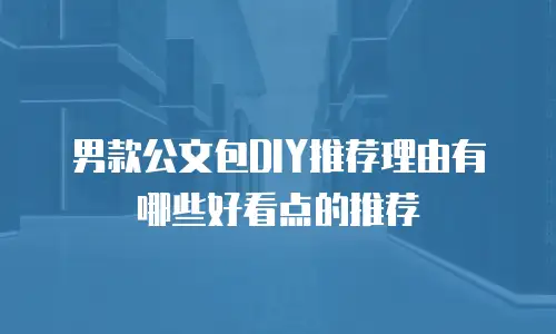 男款公文包DIY推荐理由有哪些好看点的推荐