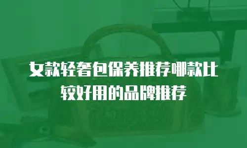 女款轻奢包保养推荐哪款比较好用的品牌推荐