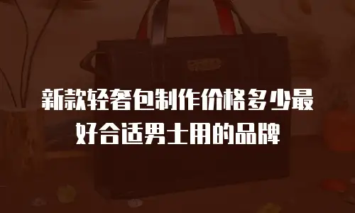 新款轻奢包制作价格多少最好合适男士用的品牌