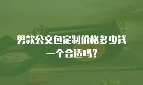 男款公文包定制价格多少钱一个合适吗？