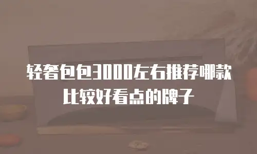 轻奢包包3000左右推荐哪款比较好看点的牌子
