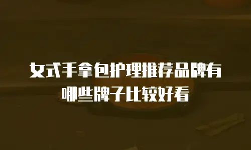 女式手拿包护理推荐品牌有哪些牌子比较好看