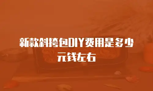 新款斜挎包DIY费用是多少元钱左右