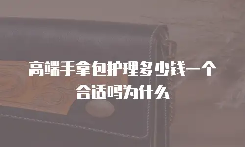 高端手拿包护理多少钱一个合适吗为什么