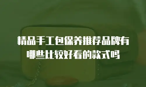 精品手工包保养推荐品牌有哪些比较好看的款式吗