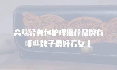 高端轻奢包护理推荐品牌有哪些牌子最好看女士
