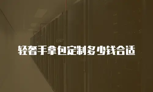 轻奢手拿包定制多少钱合适