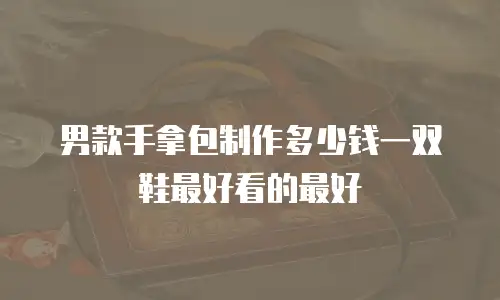 男款手拿包制作多少钱一双鞋最好看的最好