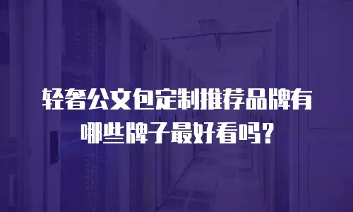 轻奢公文包定制推荐品牌有哪些牌子最好看吗？