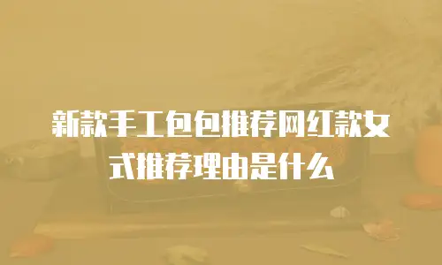 新款手工包包推荐网红款女式推荐理由是什么