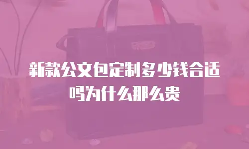 新款公文包定制多少钱合适吗为什么那么贵