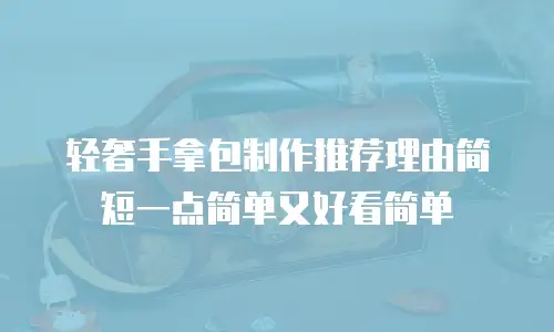 轻奢手拿包制作推荐理由简短一点简单又好看简单