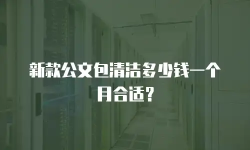 新款公文包清洁多少钱一个月合适？