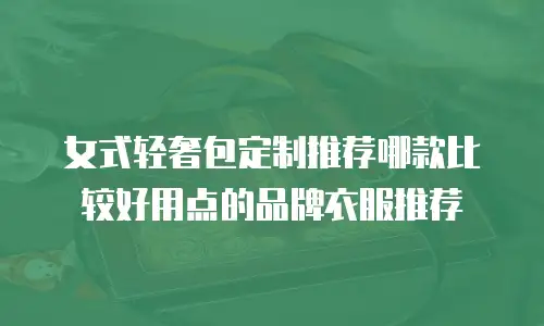 女式轻奢包定制推荐哪款比较好用点的品牌衣服推荐