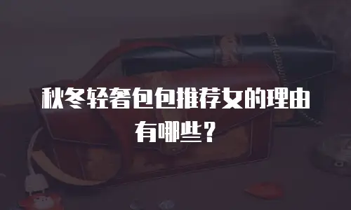 秋冬轻奢包包推荐女的理由有哪些？