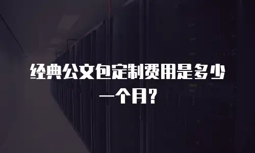 经典公文包定制费用是多少一个月？