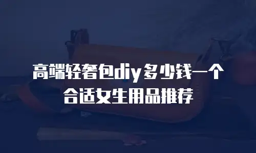 高端轻奢包diy多少钱一个合适女生用品推荐