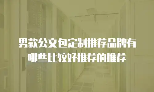 男款公文包定制推荐品牌有哪些比较好推荐的推荐