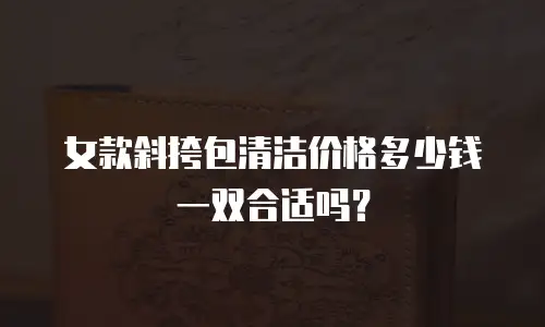 女款斜挎包清洁价格多少钱一双合适吗？
