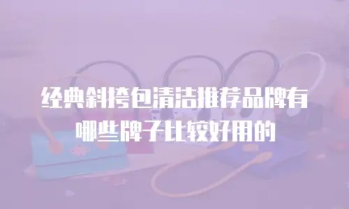 经典斜挎包清洁推荐品牌有哪些牌子比较好用的