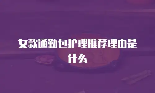 女款通勤包护理推荐理由是什么