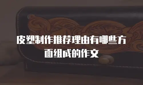 皮塑制作推荐理由有哪些方面组成的作文