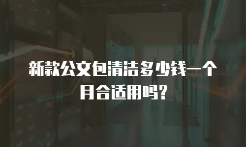新款公文包清洁多少钱一个月合适用吗？