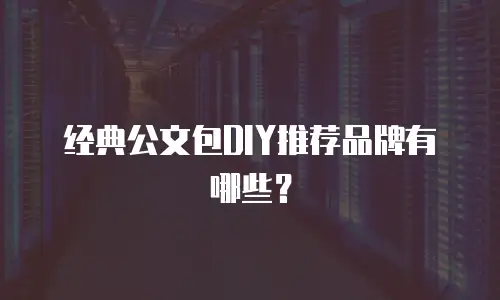 经典公文包DIY推荐品牌有哪些？