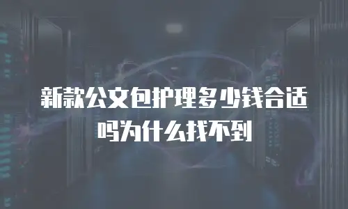新款公文包护理多少钱合适吗为什么找不到