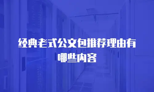经典老式公文包推荐理由有哪些内容