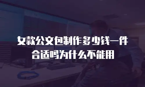 女款公文包制作多少钱一件合适吗为什么不能用