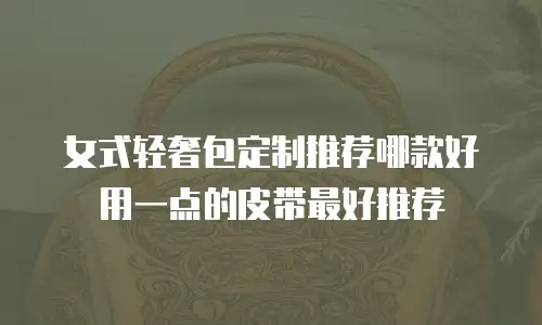 女式轻奢包定制推荐哪款好用一点的皮带最好推荐