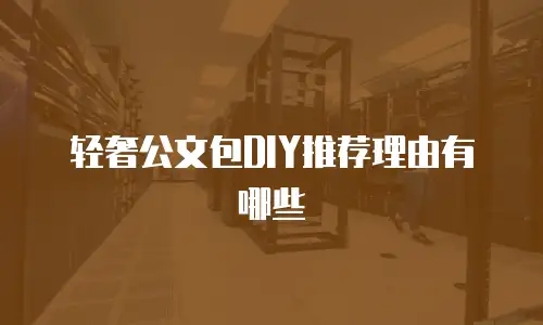 轻奢公文包DIY推荐理由有哪些