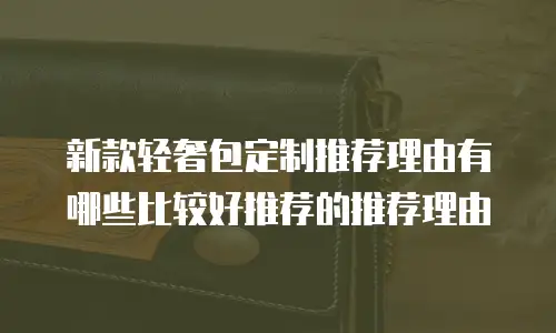 新款轻奢包定制推荐理由有哪些比较好推荐的推荐理由