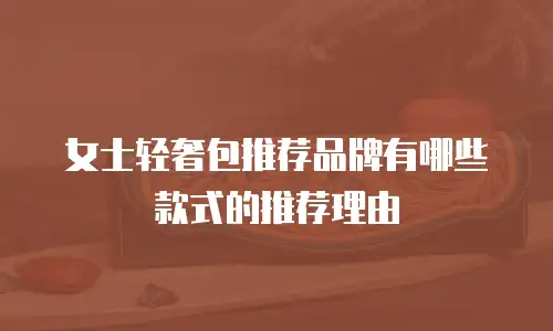 女士轻奢包推荐品牌有哪些款式的推荐理由