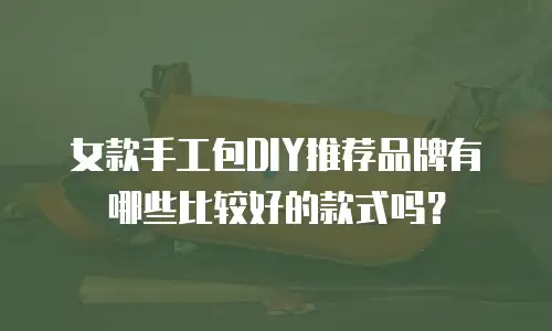 女款手工包DIY推荐品牌有哪些比较好的款式吗？