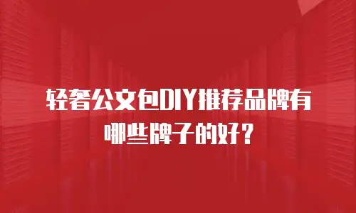 轻奢公文包DIY推荐品牌有哪些牌子的好？