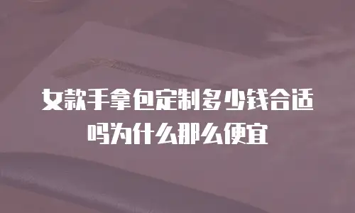 女款手拿包定制多少钱合适吗为什么那么便宜