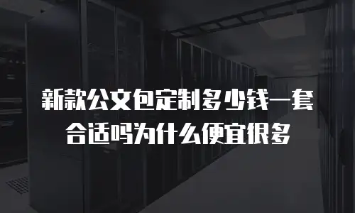 新款公文包定制多少钱一套合适吗为什么便宜很多