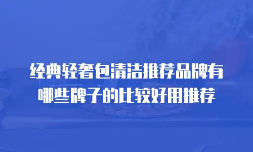 经典轻奢包清洁推荐品牌有哪些牌子的比较好用推荐