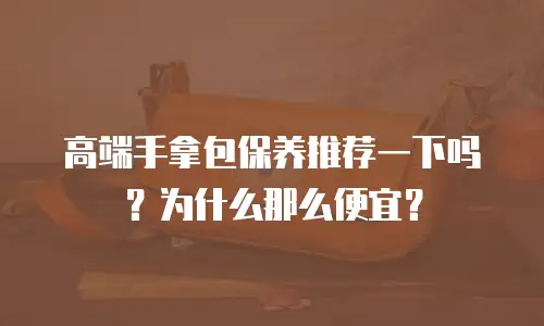 高端手拿包保养推荐一下吗？为什么那么便宜？