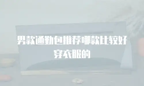 男款通勤包推荐哪款比较好穿衣服的